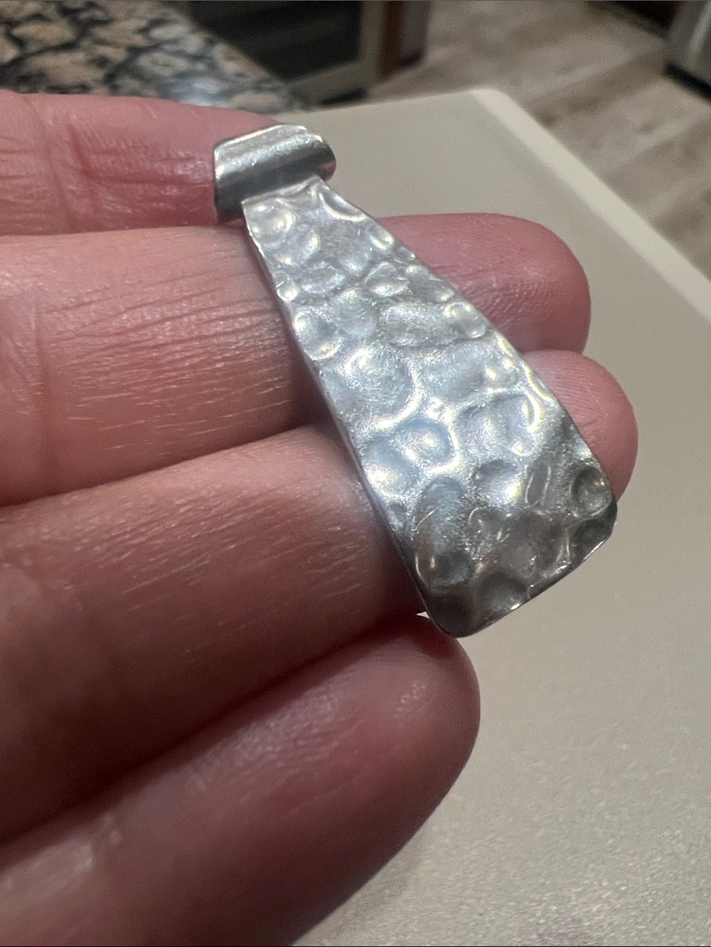 Retired Silpada Sterling Silver Hammered pendant